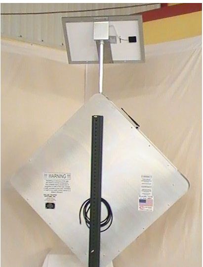 LED solar traffic panel