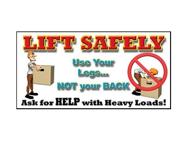 Safety Banner - Lift Safely