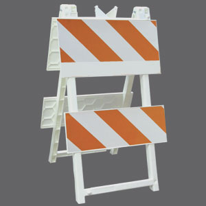 Econocade� Type II White Barricade