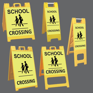 School Crossing Sign Stands - 5 Sizes