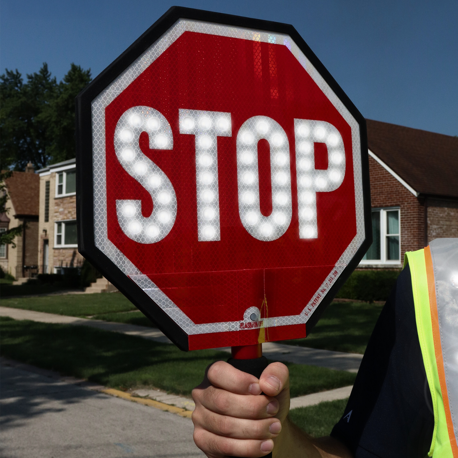 Close up of where battery is placed in handle and of battery