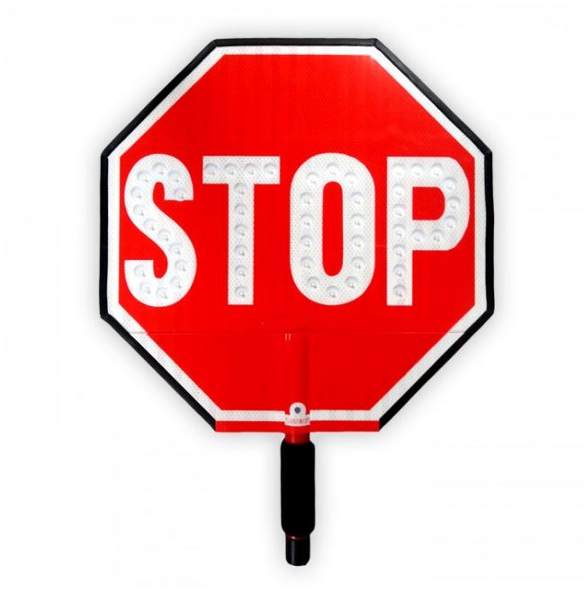 LED Stop Slow Paddle Sign - LED Hand Held Signs for Sale ...