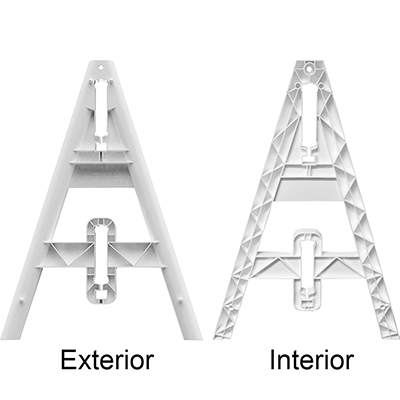 Omni Leaning A-Frame Barricade Kit (One Leg & One Board)