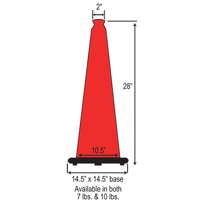 Traffic Safety Cones, 7, 18, 28