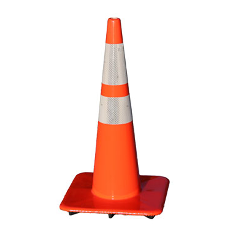 18 Inch Traffic Safety Cones with Reflective Collars,Orange Hazard