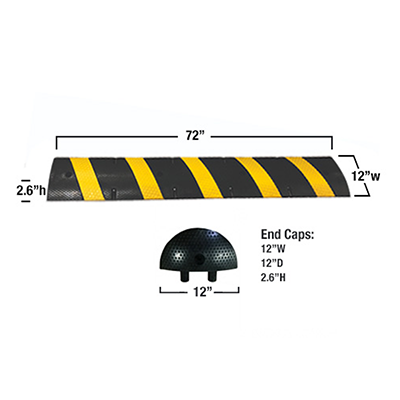 6' Rubber Speed Bump - Alpine Products, Inc.