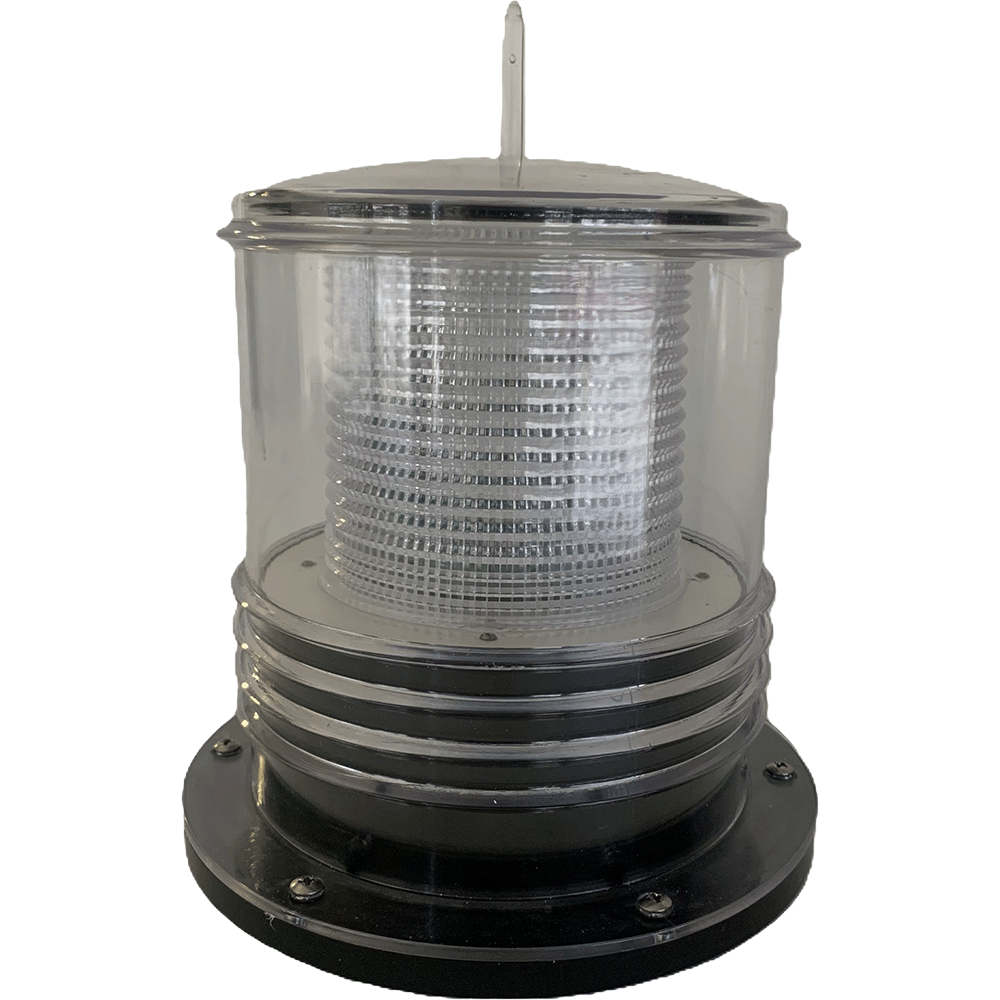 Solar-Powered Flashing Marine Beacon Light