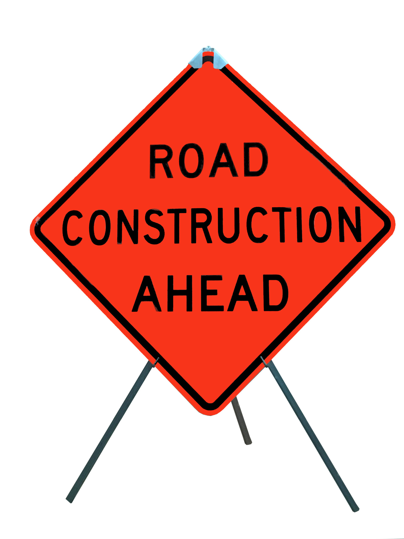 Tripod Sign Stands w/Galvanized Steel Legs for Rigid Signs