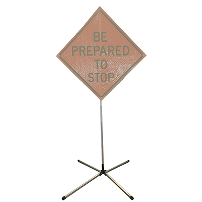 Plasticade Compact Springless Sign Stand for Roll-Up Signs 36 & 48, Aluminum SS300A