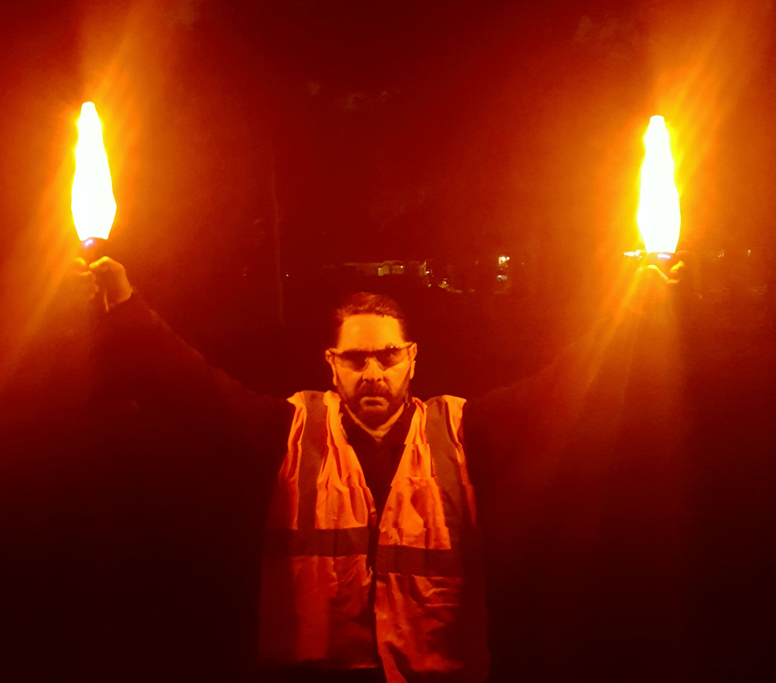 LED Traffic Marshalling Wand-trafficsafetywarehouse.com