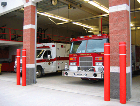 Bollards for building protection