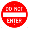 do not enter sign