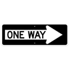 one way right sign