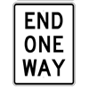 end one way sign