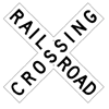 railroad crossing sign