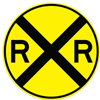 railroad crossing sign