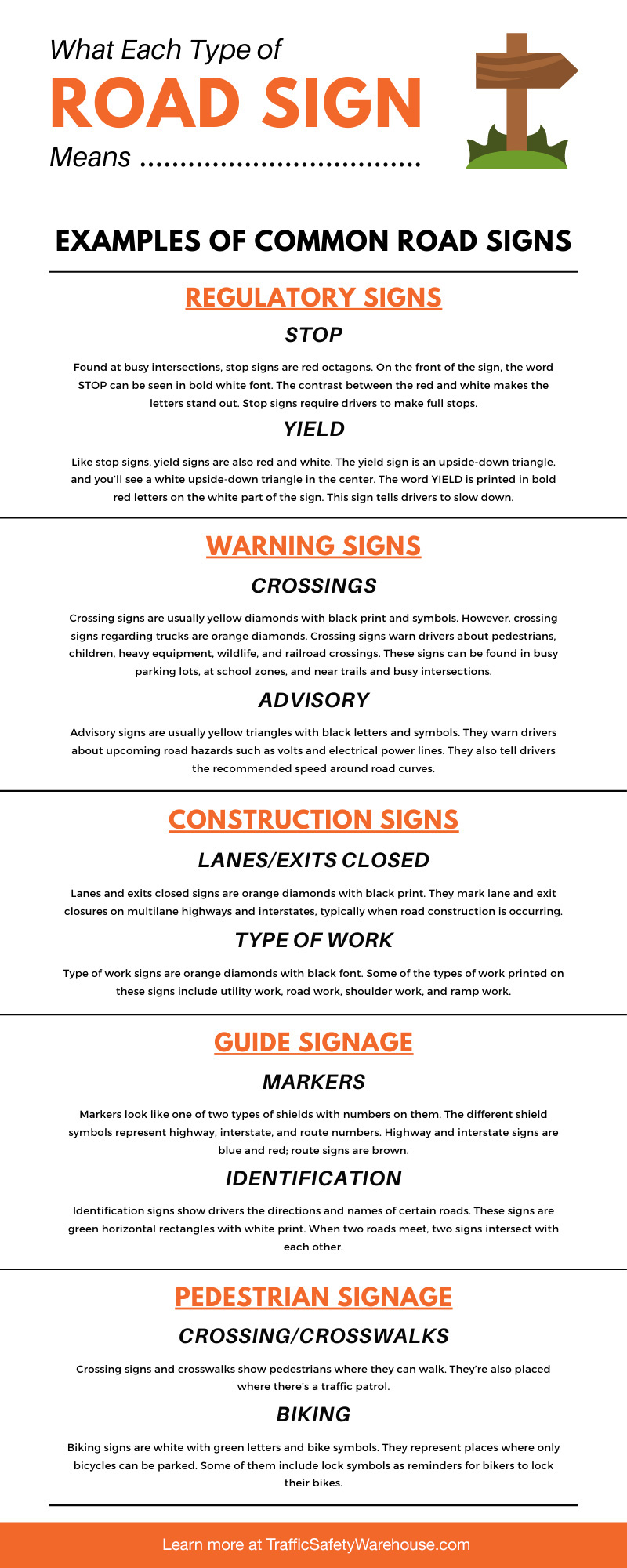 Types Of Road Signs Infoupdate