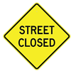 street closed sign