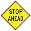 stop ahead sign