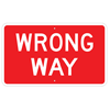 wrong way sign