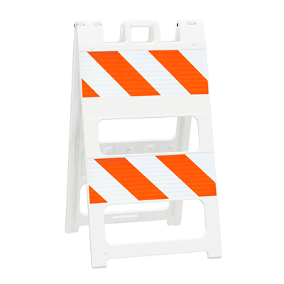 Plasticade All-Plastic Type II Barricade (8" Top, 8" Bottom) - EG Sheeting