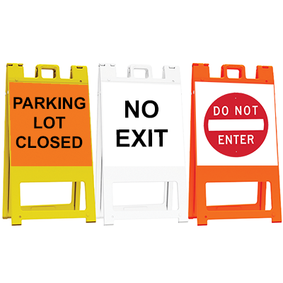 Squarecade 45" Portable Sign Stand with Legend