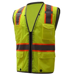 Hype-Lite Class 2 Safety Vest w/Contrasting Reflective Trim ...