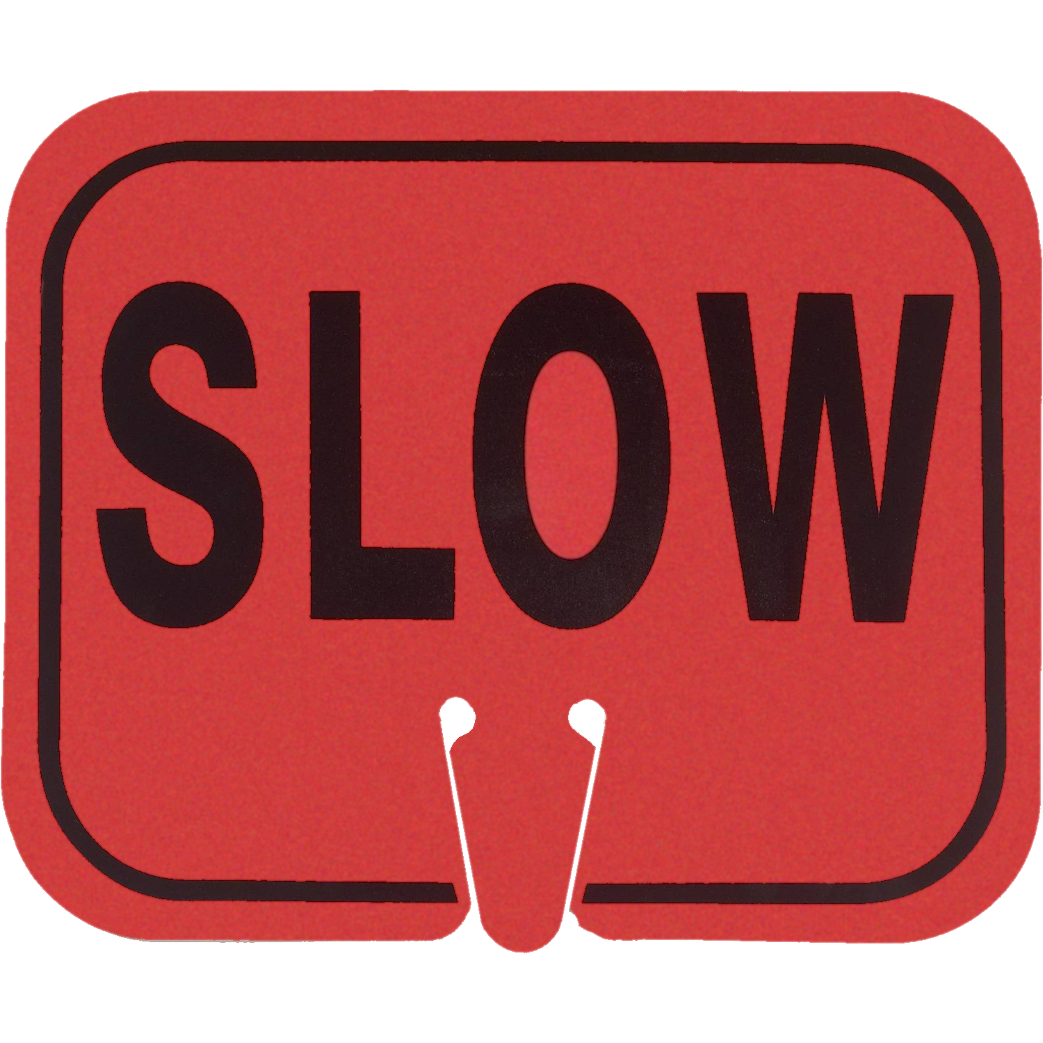 SLOW Traffic Cone Sign