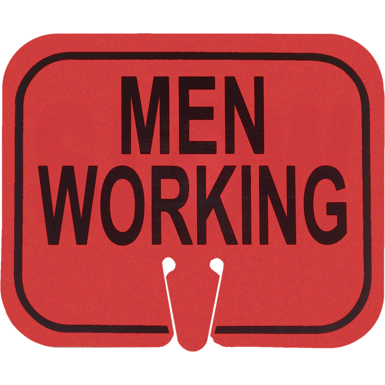 MEN WORKING Traffic Cone Sign