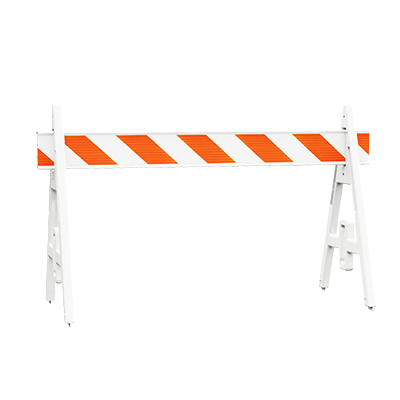 Plasticade A-Frame Barricade Kit (Two Legs and One I-Beam Board)