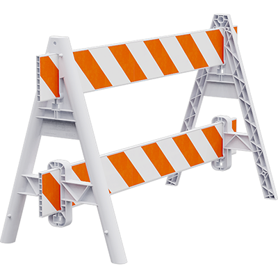 Omni A-Frame Barricade Kit (Two Legs and Two 1x8 Boards)