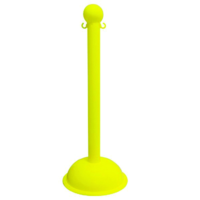 3" Heavy Duty Plastic Stanchion 32" Tall - Pair
