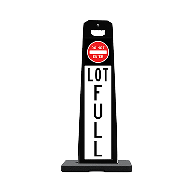 Vertical Panel 45 Parking Lot Sign (LOT FULL)