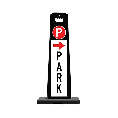 Vertical Panel 45 Parking Lot Sign (PARK Arrow)