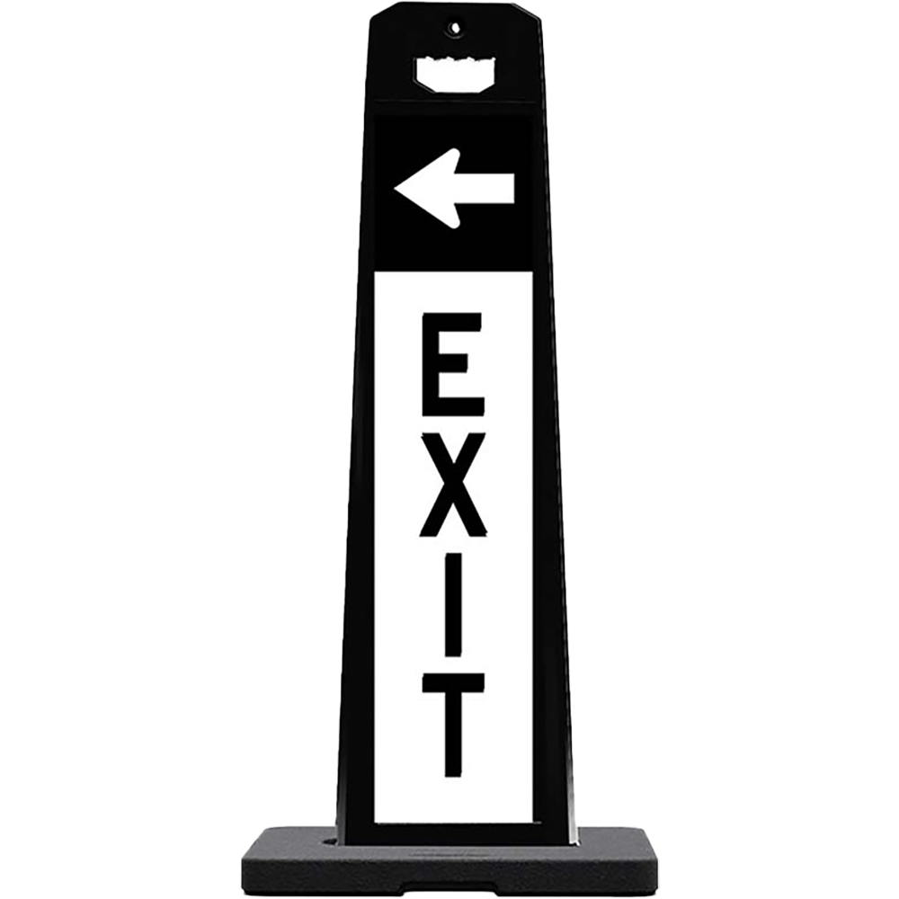 Vertical Panel 45" Parking Lot Sign (EXIT Arrow)