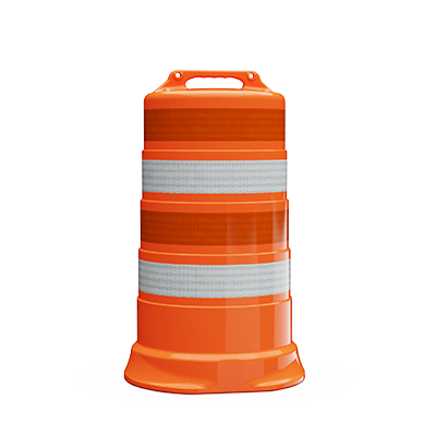 Commander Traffic Drum (4" HIP Sheeting)