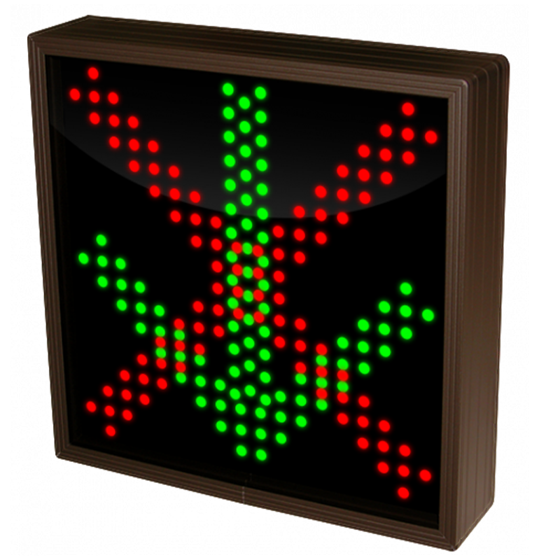 X | Down Arrow LED Sign - 10