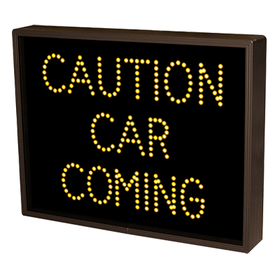 CAUTION CAR COMING LED Sign