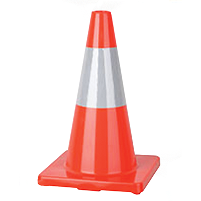 Economy 18" Traffic Cone (6" Reflective Collar) - 2.4 lb