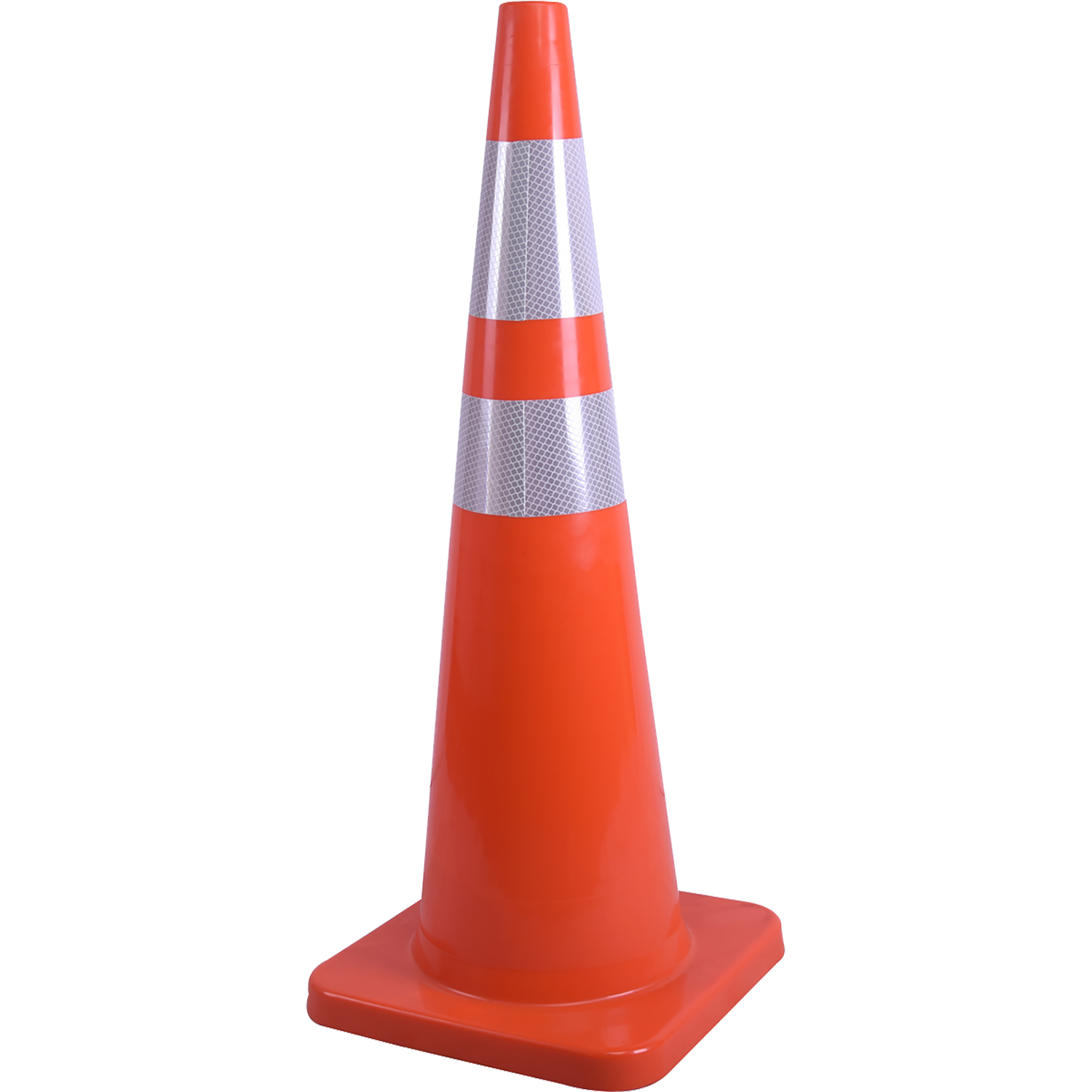 Economy 36" Traffic Cone (4" & 6" Reflective Collars) - 8.4 lb