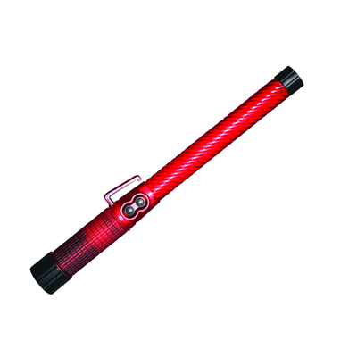16" Red LED Traffic Baton with Siren