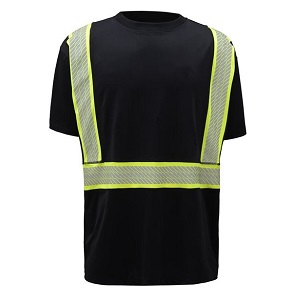 Class 2 Anti-Snag Safety T-Shirt - Black