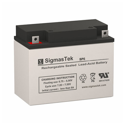 6 Volt 8.5AH Battery For Solar or AC Powered Flashing LED Signs