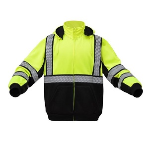 Class 3 Heavy Weight Sweatshirt w/Black Trim - Lime