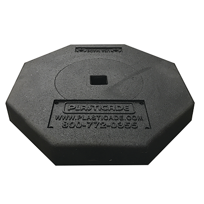 Rubber Base Portable Sign Stand System  30 lb