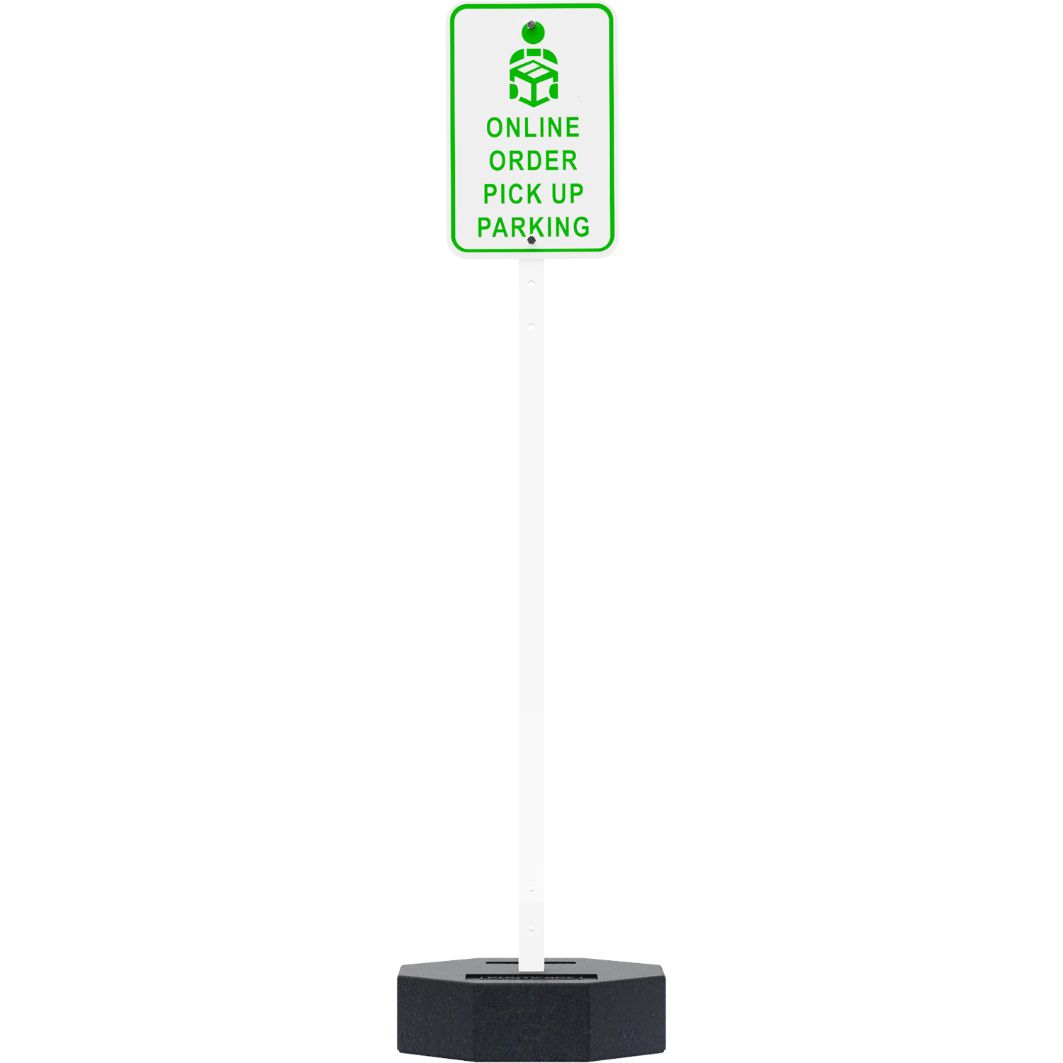 Rubber Base Portable Sign Stand System � 60 lb