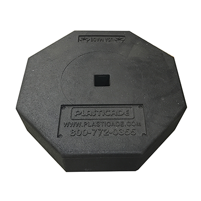 Rubber Base Portable Sign Stand System  60 lb
