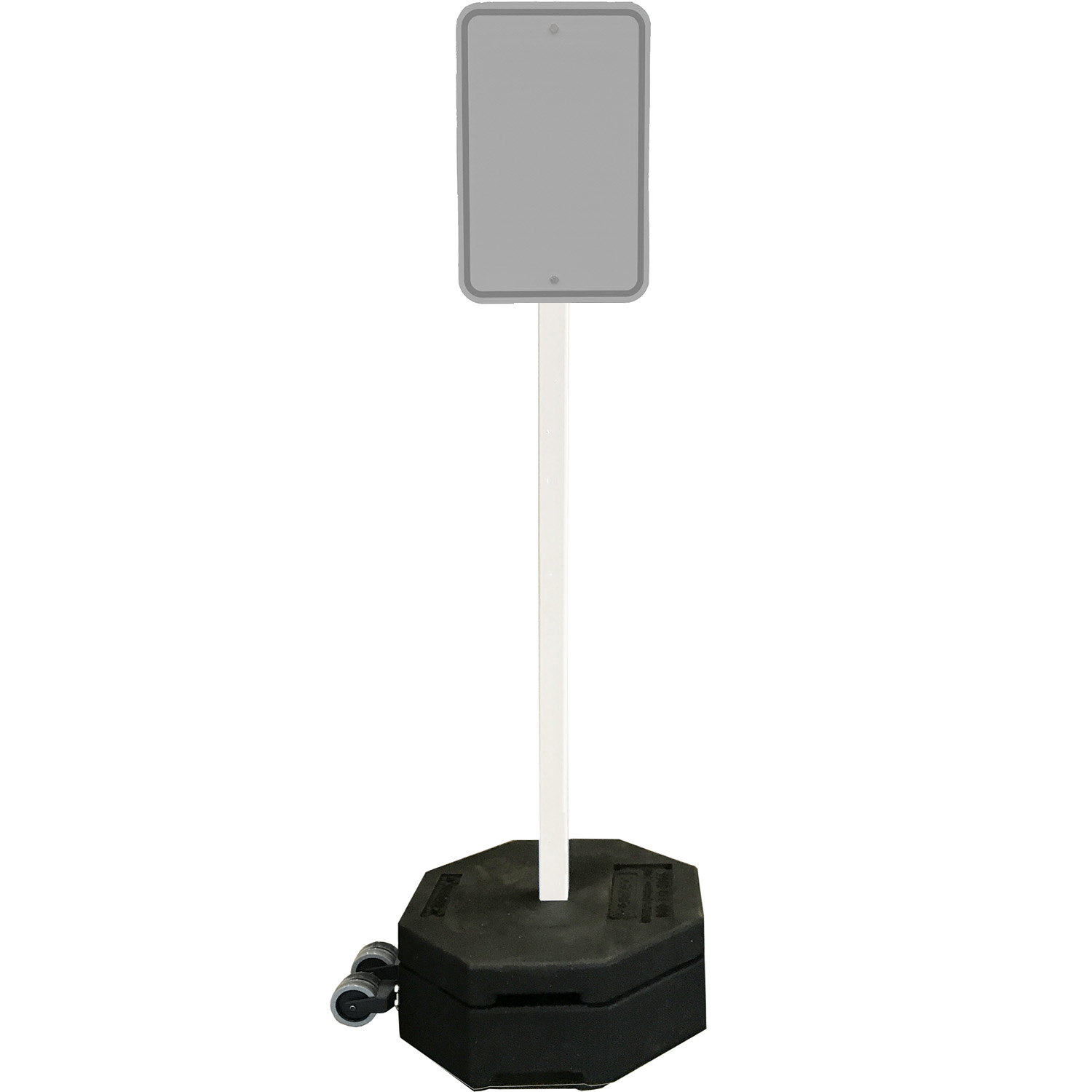 Rubber Base Portable Sign Stand System � 90 lb
