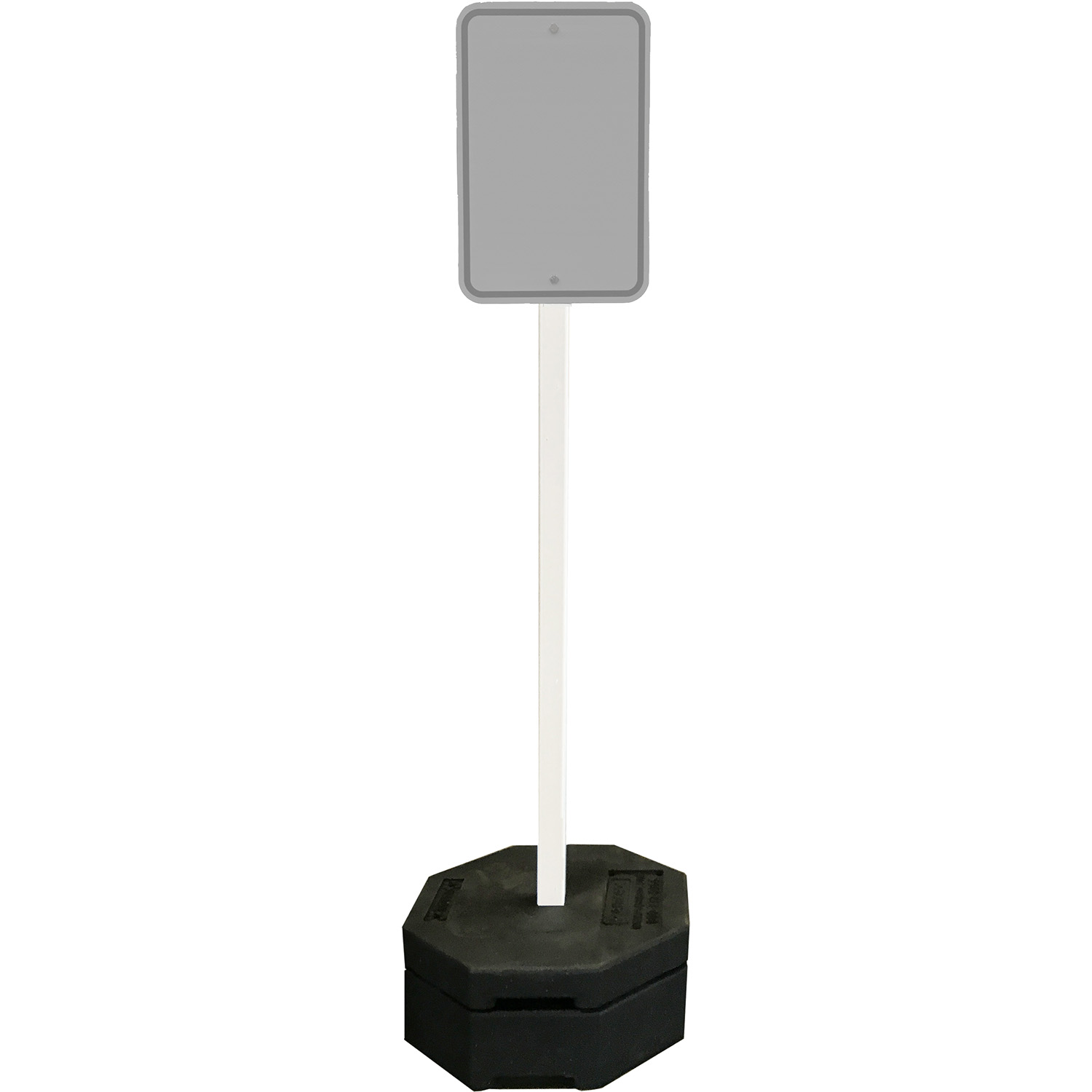 Rubber Base Portable Sign Stand System � 90 lb