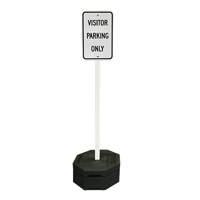 Rubber Base Portable Sign Stand System  90 lb